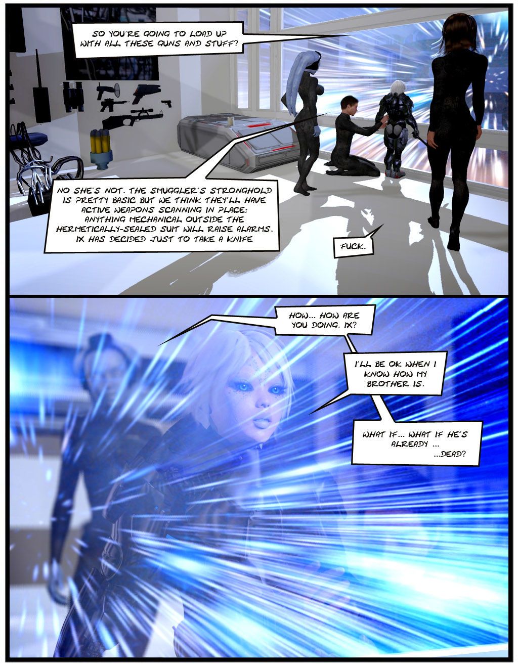 proyecto nemesis Comic 8: el desayuno en tacspace - Parte 2