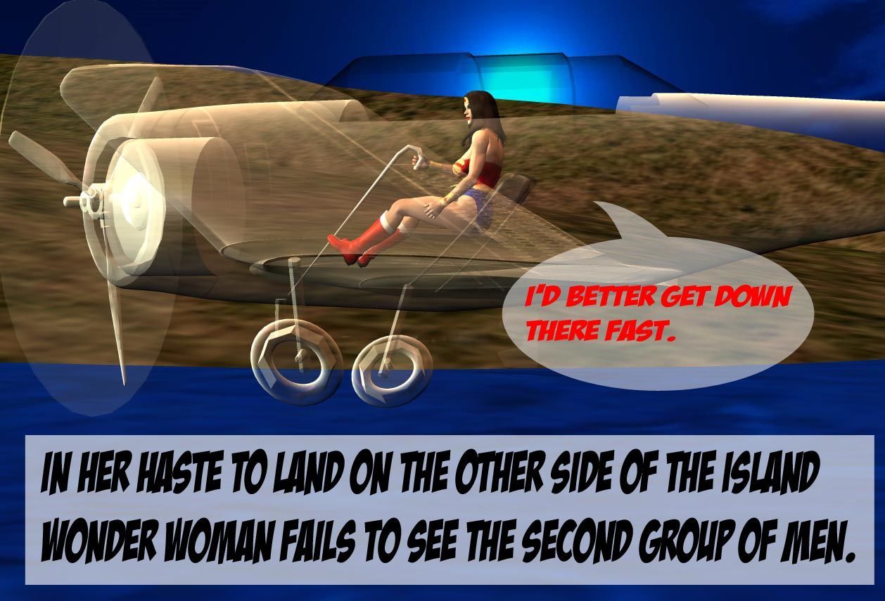 आश्चर्य महिला - जब्त अदृश्य विमान
