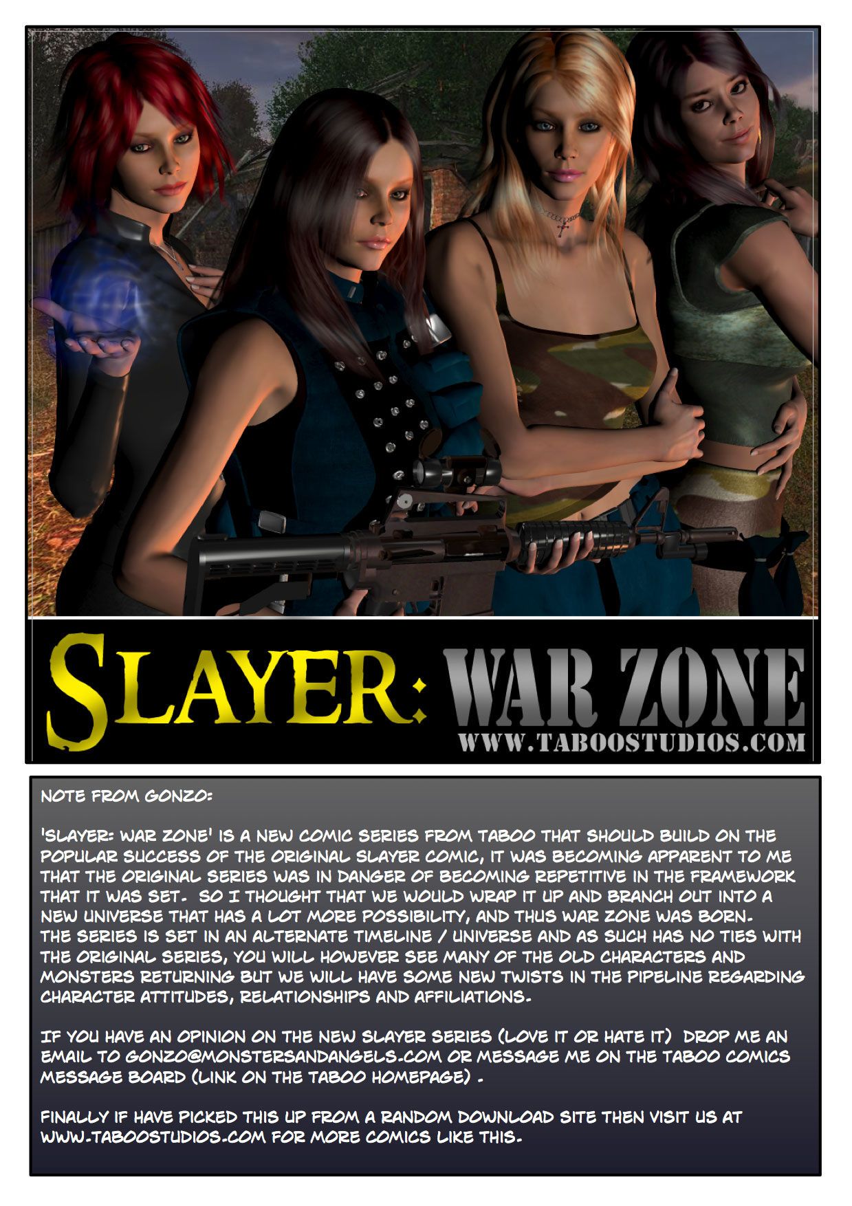 Slayer war zone prequel
