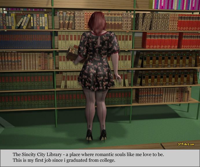 宝贝们 模型 nadia 在 的 图书馆