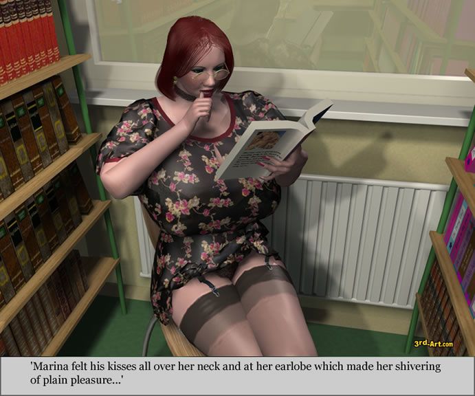 queridos modelo Nadia en el biblioteca - Parte 2