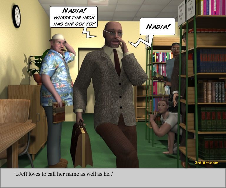 les chéris modèle Nadia au l' bibliothèque - PARTIE 3