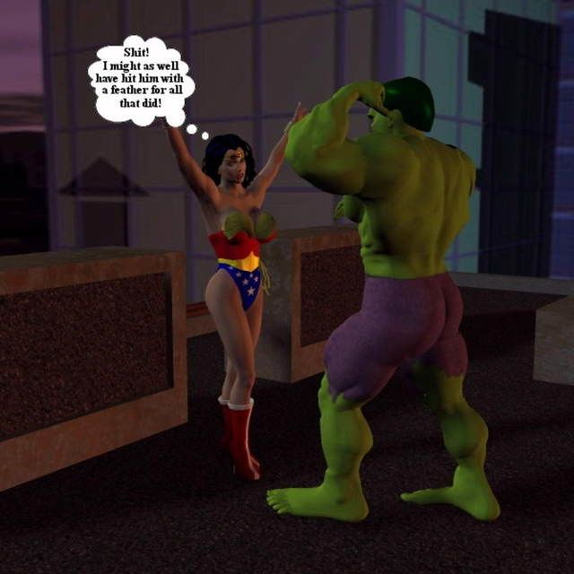 o incrível hulk versus maravilha mulher