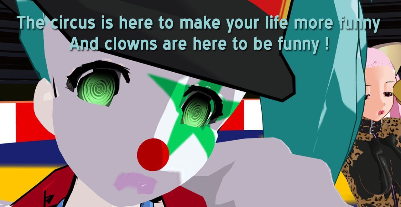 clown accanto porta