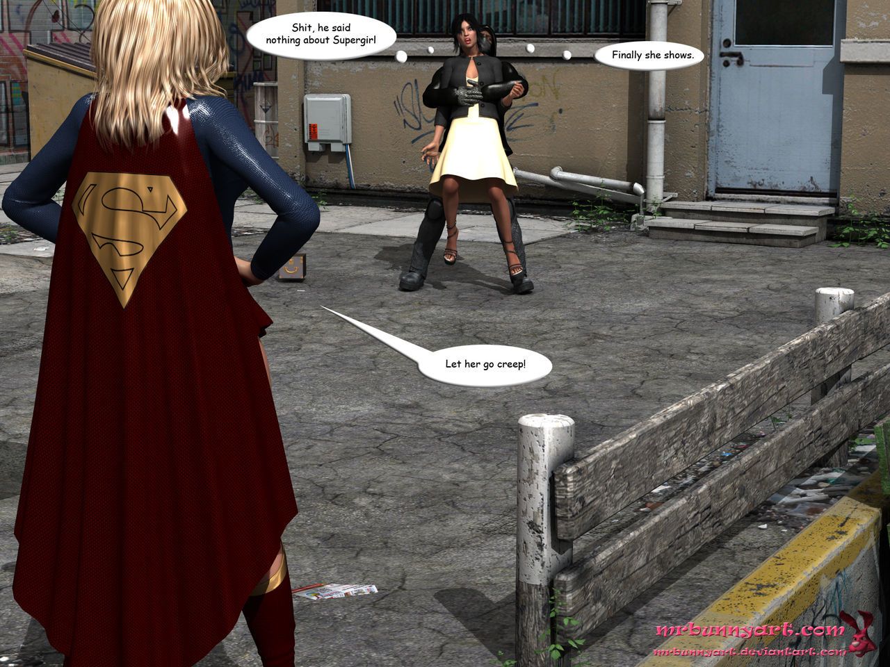 supergirl đấu với Cain