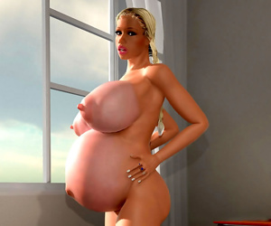 Nude pregnant busty 3d blonde with big puffy nipples -..