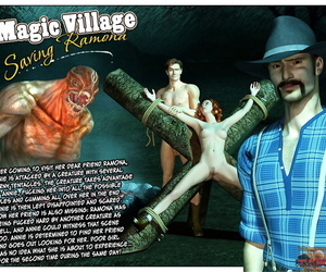 3d निषेध कॉमिक्स जादू गांव बचत रमोना