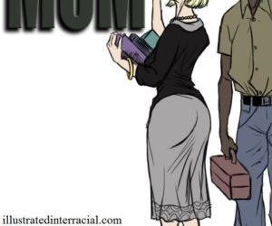 Comics Mom- illustrated interracial, anal  son-mom
