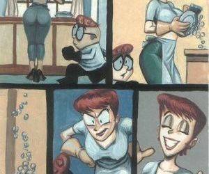 fumetti Dexter e jetsons animato Incesto, comix incesto Incesto