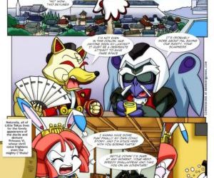 histórias em quadrinhos Samurai pizza gatos, peludos palcomix
