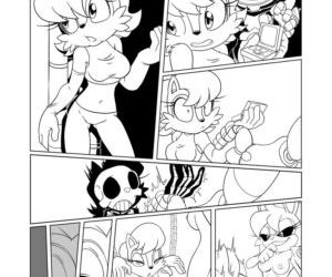 komiksy Sally konwersji, bondage , puszysty Sonic w jeż
