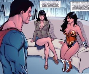 Comics Supertryst, superheroes  threesome