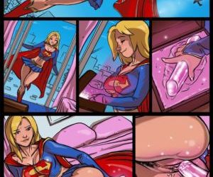 Comics Supergirl Purple Trouble, threesome , justice league  superheroes