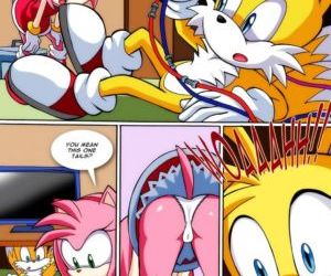 çizgi roman Sonic proje XXX 3, üçlü , kürklü sonic bu kirpi
