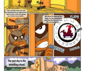 fumetti Sesso lottatori, cartoon stupro stupro