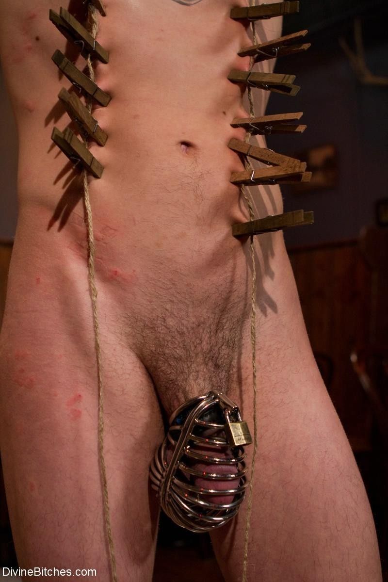 Mistress humiliates & punishes her cuck with three black studs!
