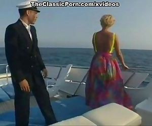 classic retro Szenen auf ein Boot
