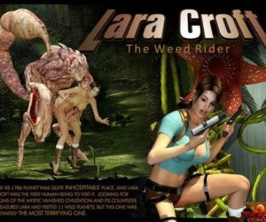 3d: lara croft. 的 杂草 骑手