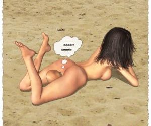A 美しい 裸 女の子 - a ミゼット 埋もれた に 砂 部分 2