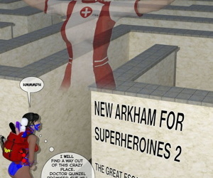 คนใหม่ arkham สำหรับ superheroines 2 คน เยี่ยม หลบหนี