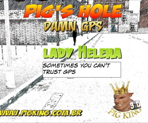 Schwein König pig’s Loch Verdammt gps lady helena