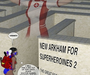 Dbcomix جديد arkham بالنسبة superheroines 2 على رائعة الهروب